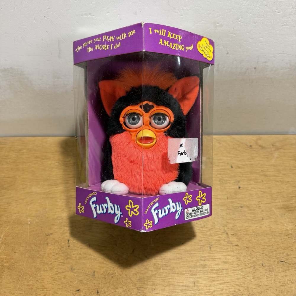 Tiger Furby Tart Tangerine Interactive Toy Black Pumpkin 1998 70-800 NEW SEALED